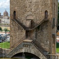 Les escaliers spécifique à la Porte San Niccolò