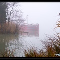 Le Rhône Sous le brouillard