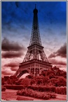 Tour Eiffel en bleu/blanc/rouge