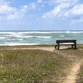 Un banc devant l'océan
